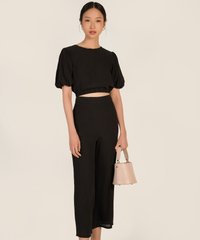 Ciaran Puff Sleeve Top in Black Fashion Blog Shop Singapore