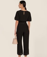 Ciaran Puff Sleeve Top in Black Clothes Online
