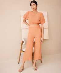 Ciaran Puff Sleeve Top in Pale Copper Clothes Online