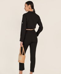 Leonor Belted Pants in Black Clothes Online