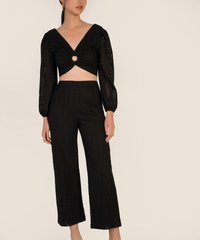 Madalena Broderie Pants in Black Fashion Blog Shop Singapore