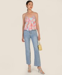 Ornelas Abstract Babydoll Blouse in Paddle Pop Fashion Blog Shop Singapore