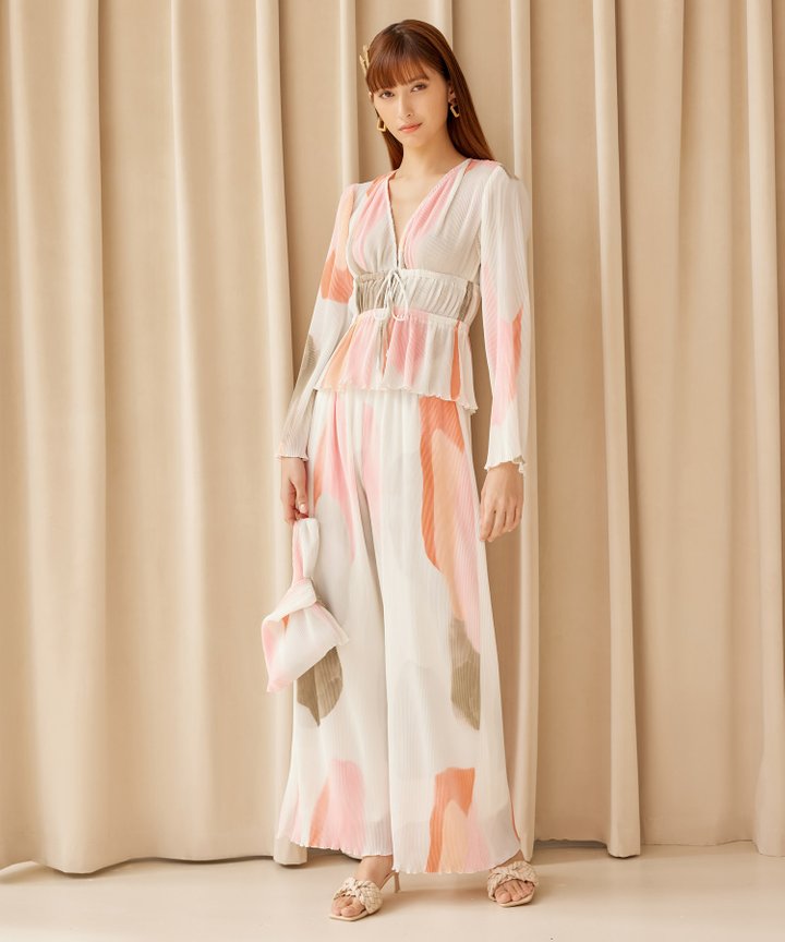 Augustine Plisse Blouse - Thyme