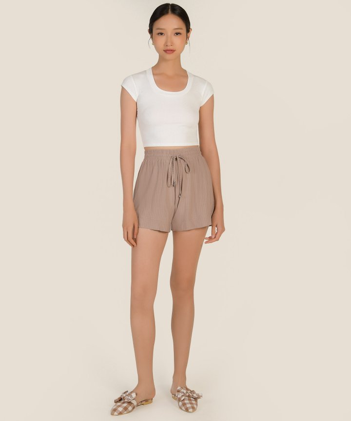 Enna Scoop Neck Tee - White