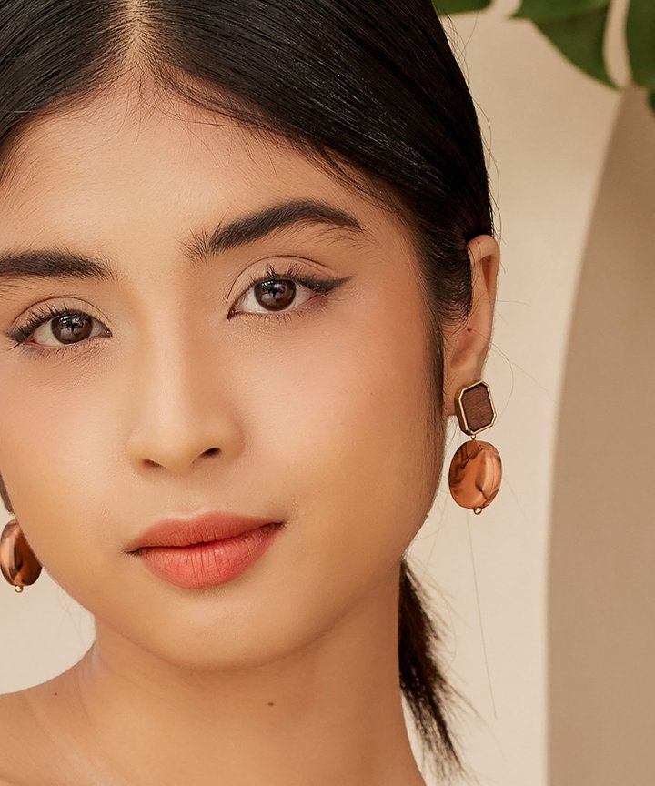 Maude Earrings - Tangerine