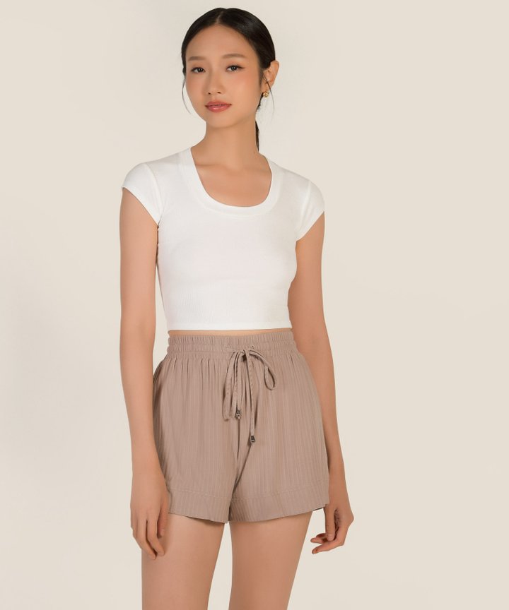 Vikas Drawstring Shorts - Taupe