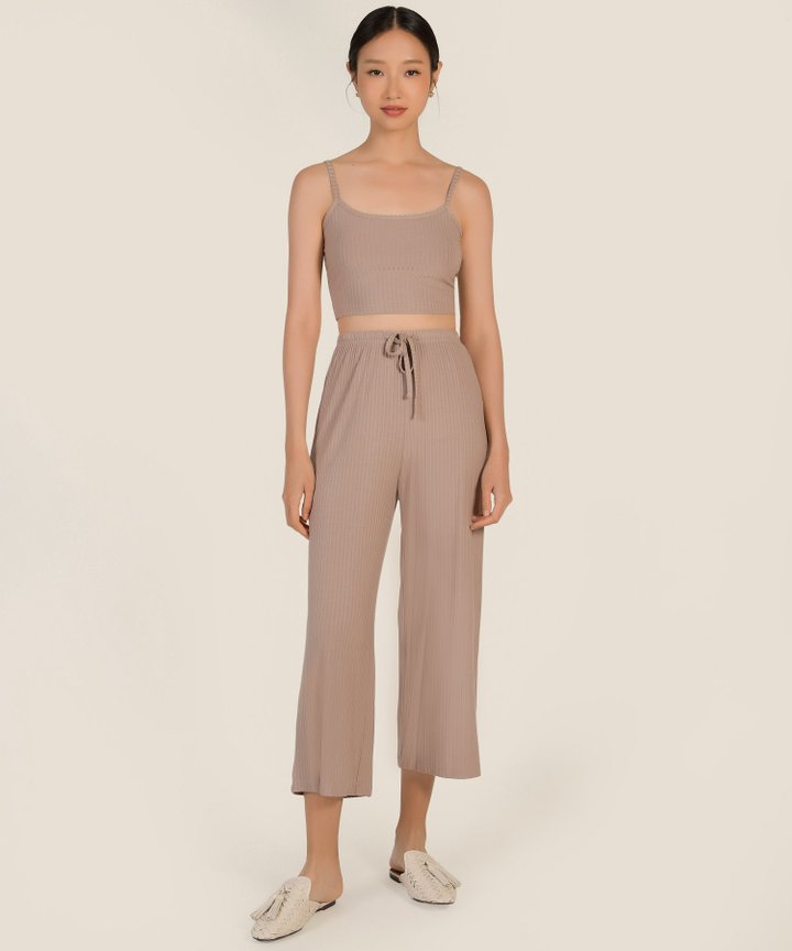 Vikas Drawstring Trousers - Taupe