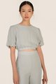 Ciaran Puff Sleeve Top in Cotton Seed Women's Clothing Online