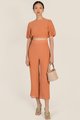 Ciaran Puff Sleeve Top in Pale Copper Online Women's Fashion