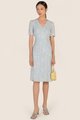Deidre Floral Midi in Blue Mist Women's Clothing Online