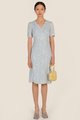 Deidre Floral Midi in Blue Mist Online Clothes Singapore Shopping