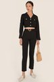 Leonor Belted Pants in Black Online Clothes Singapore Shopping