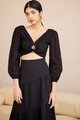 Madalena Broderie Ring Detail Top in Black Fashion Blog Shop Singapore