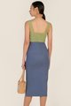 Paloma Colourblock Ring Detail Dress in Tangelo Office Wear Women Online