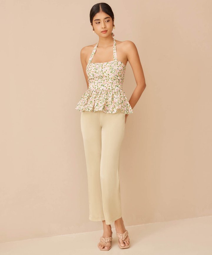 Gemini Satin Pants - Sage