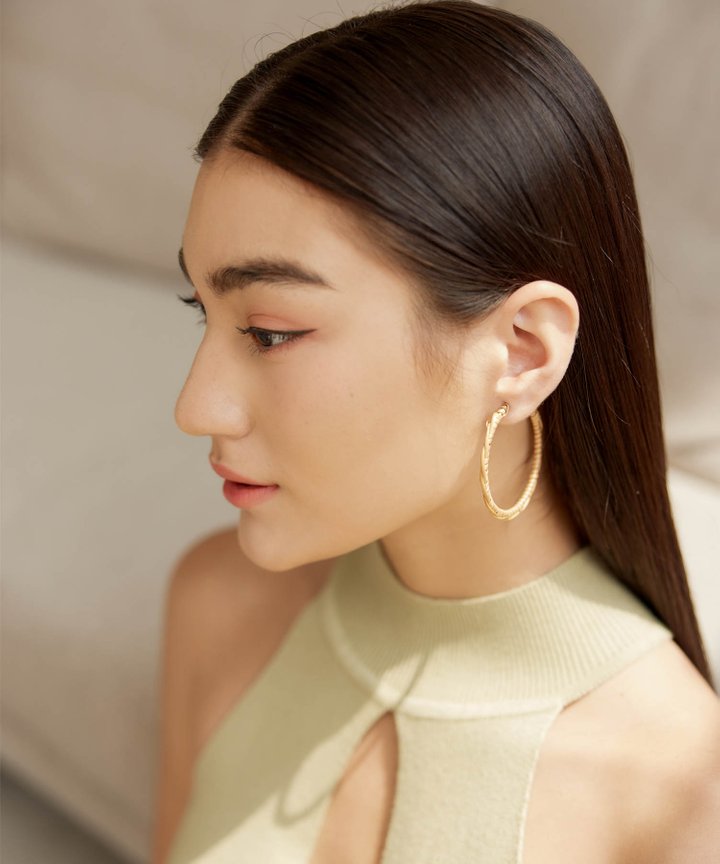 Kirby Wicker Hoop Earrings