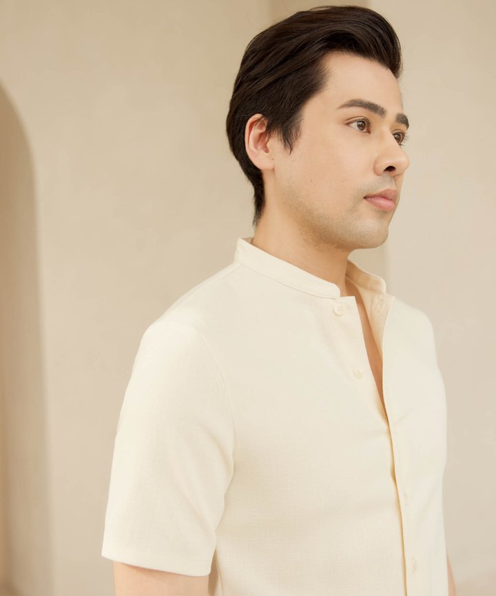 Porter Men's Button Shirt - White Rock