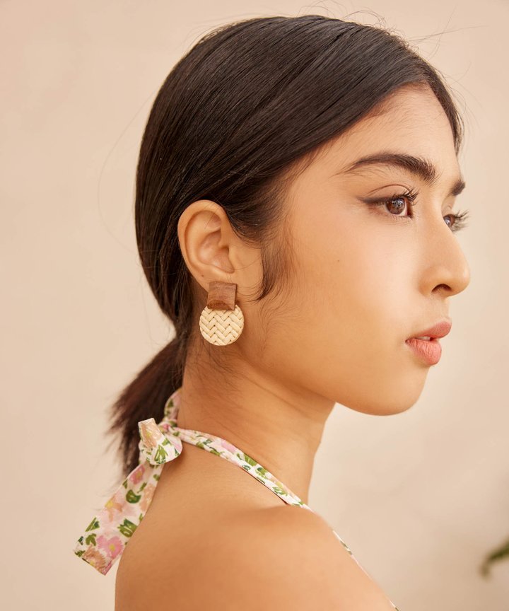 Vianca Woven Earrings - Birch